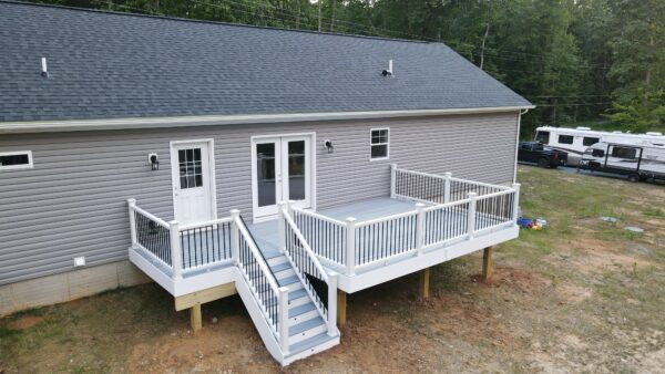 Professional Deck Installation in Fairfax of a new composite deck