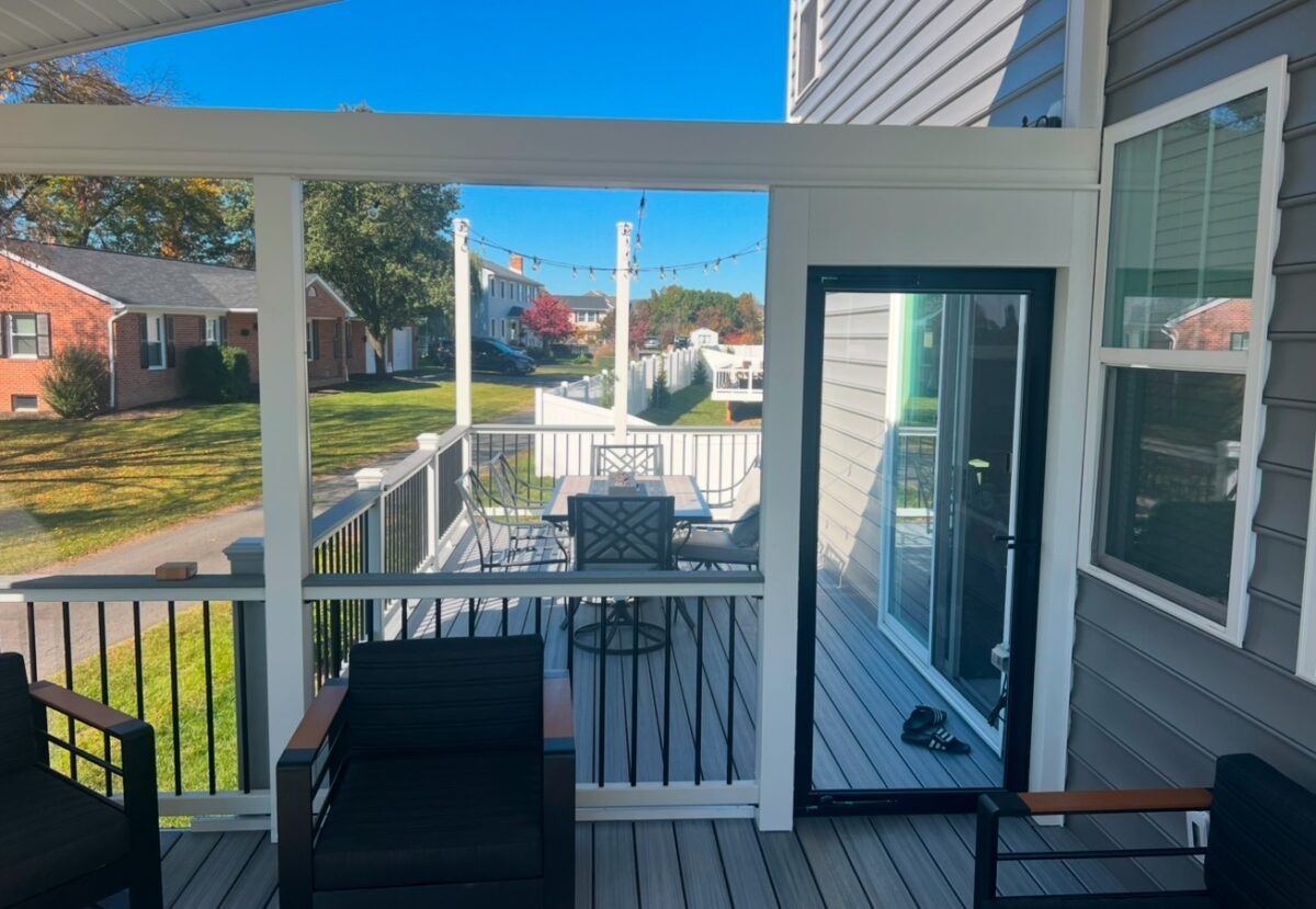Professional Composite Deck installation in Fairfax with a new eco-friendly deck