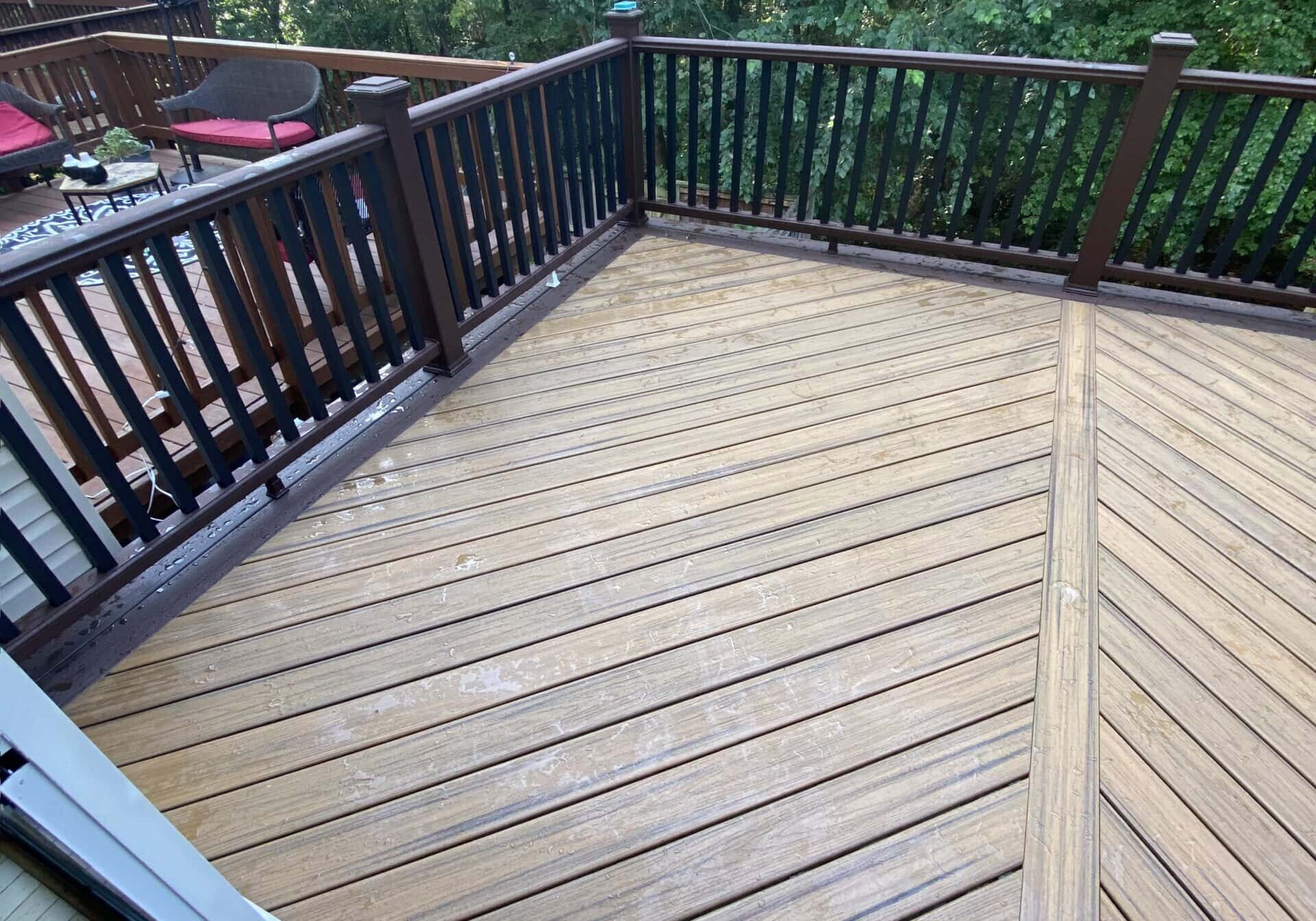 Professional Deck Installation in Fairfax of a new composite deck