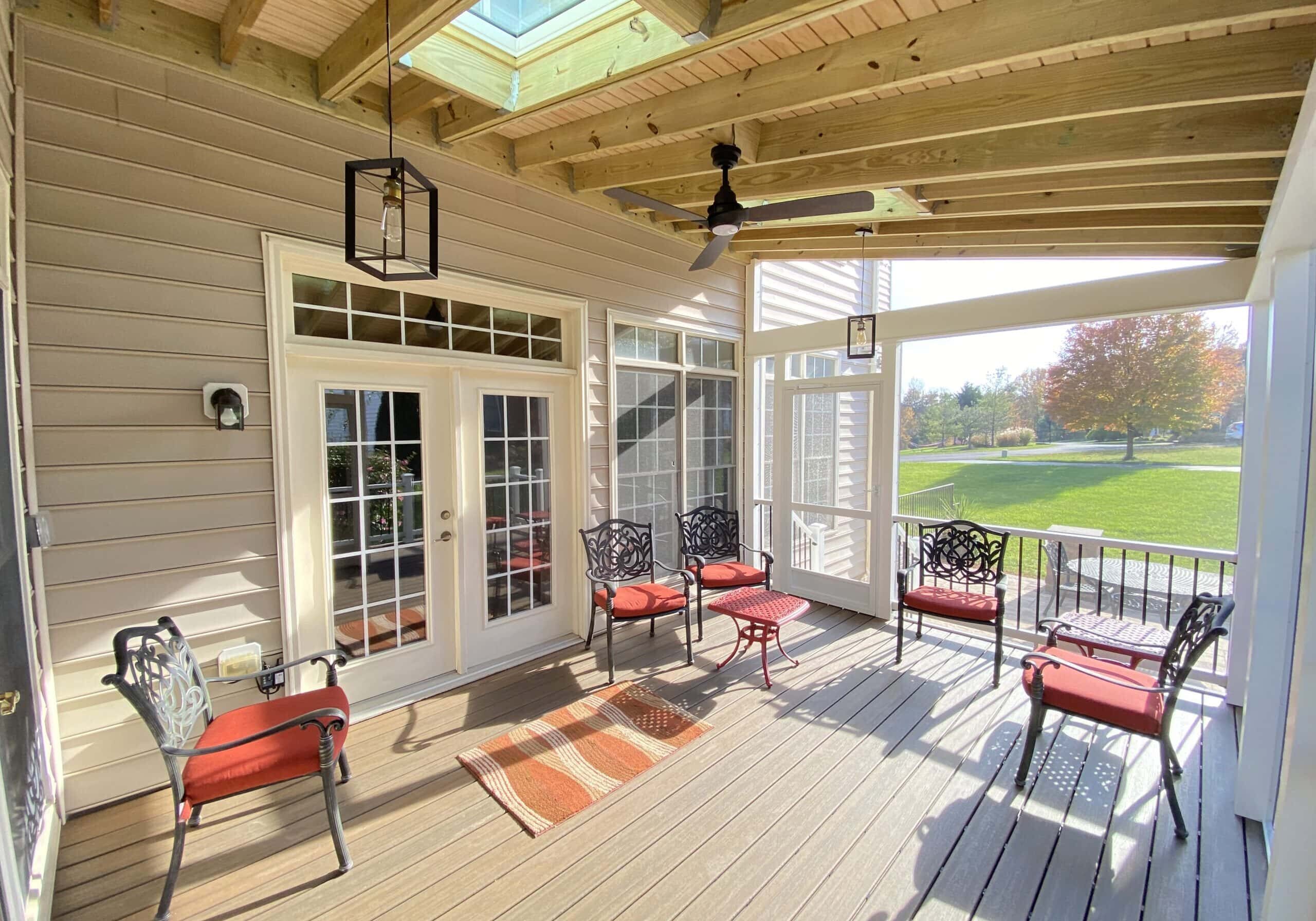 Professional custom porch design