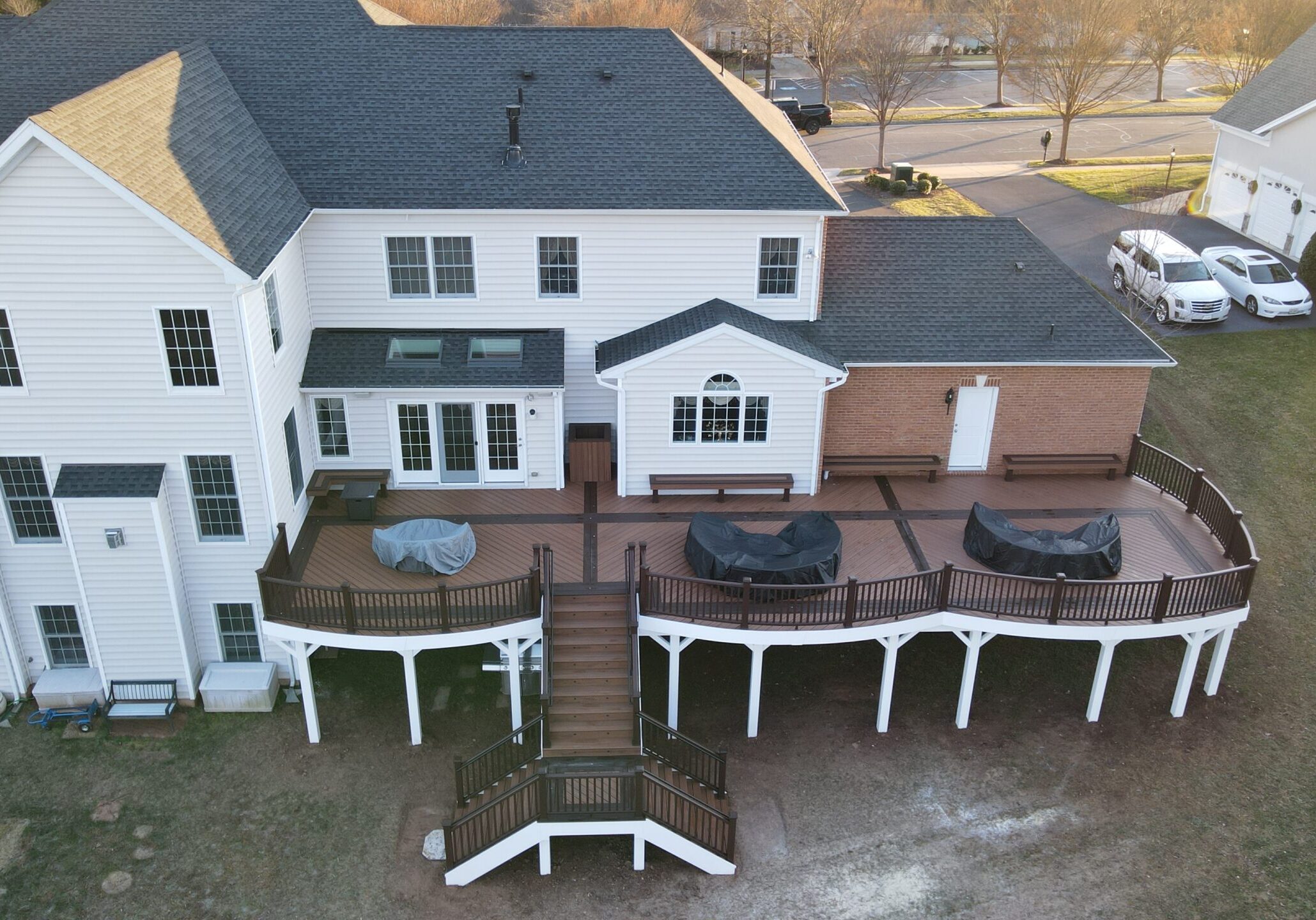 Deck Installation in Bristow VA Professional Deck Installation in Bristow of a custom multi-level deck