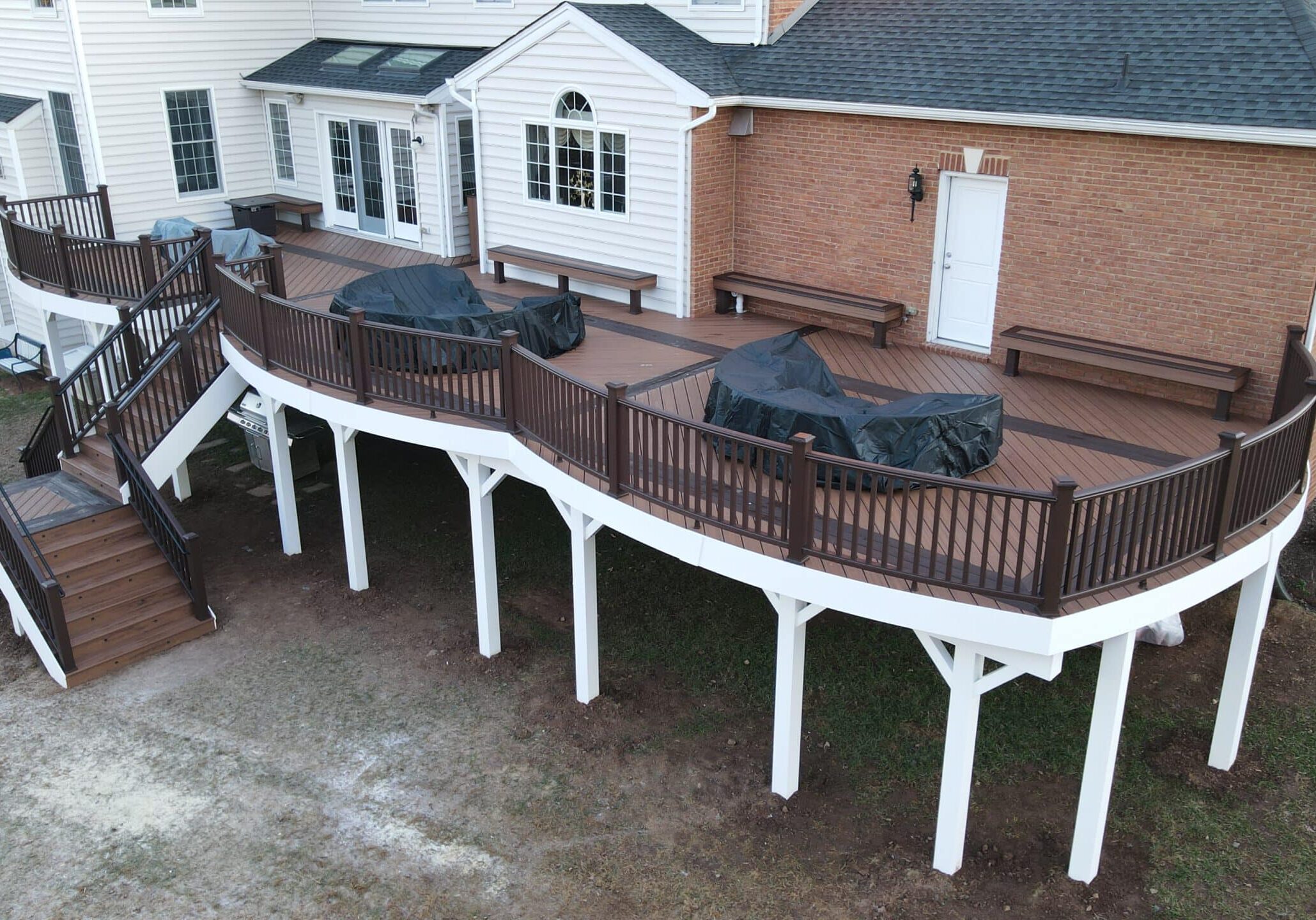 Custom Deck Built by Dominion Custom Decks in Northern Virginia