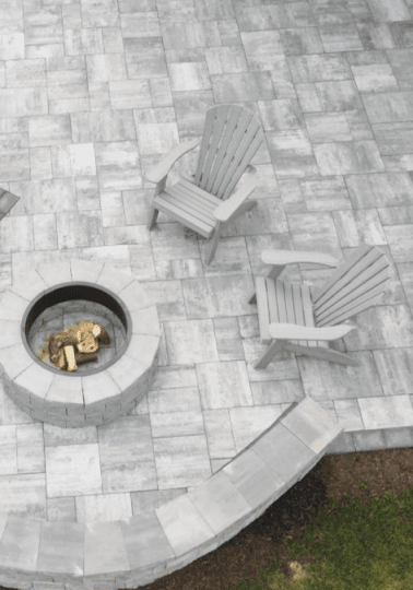 Newly installed Paver Patios in Fairfax featuring intricate paver patterns
